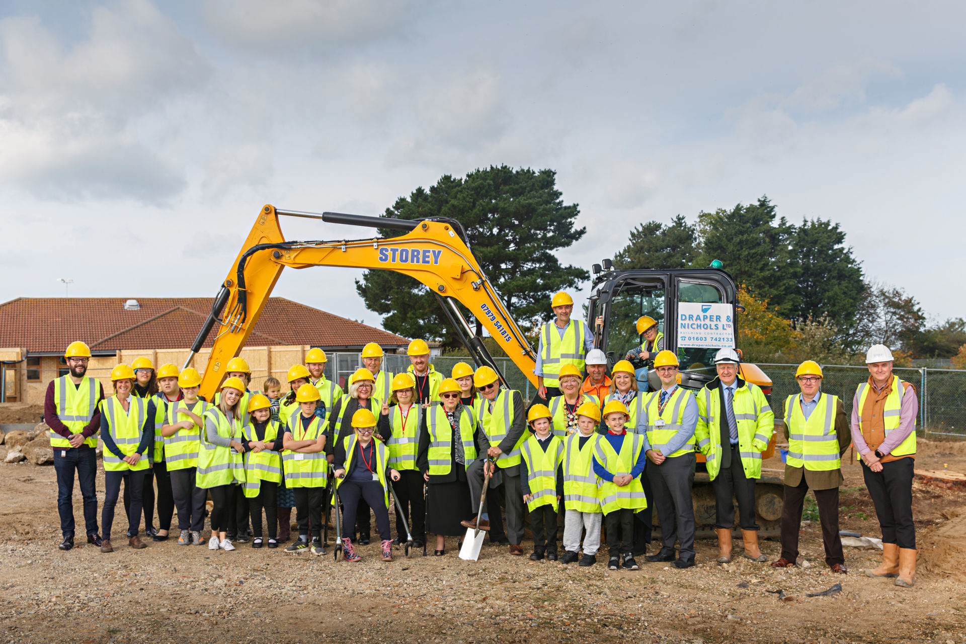 Official Ground Breaking ceremony at the site of the new Therapy Centre – Thursday 10th October 2019.