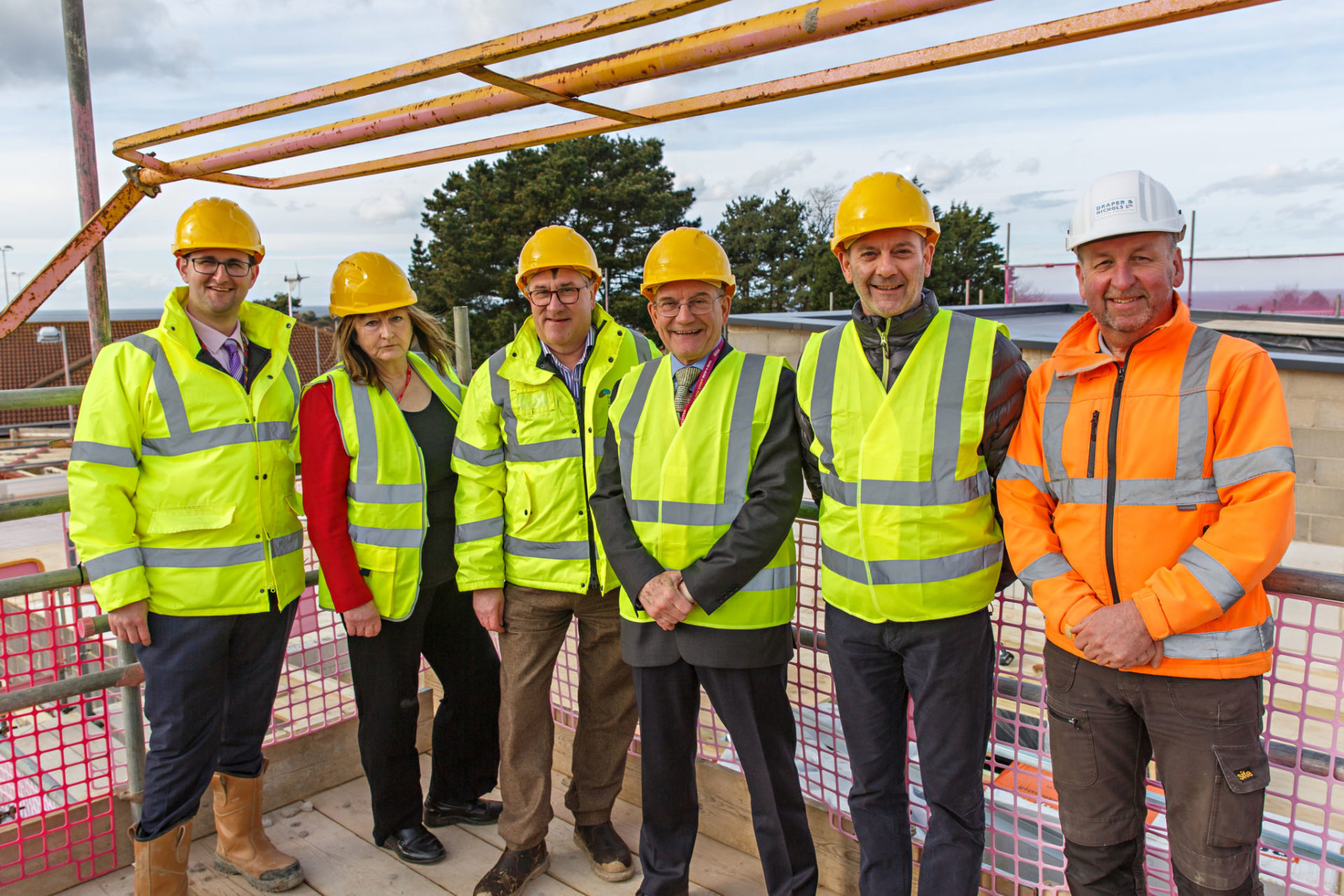 “Topping-out” the new Therapeutic Centre at Sheringham Woodfields School